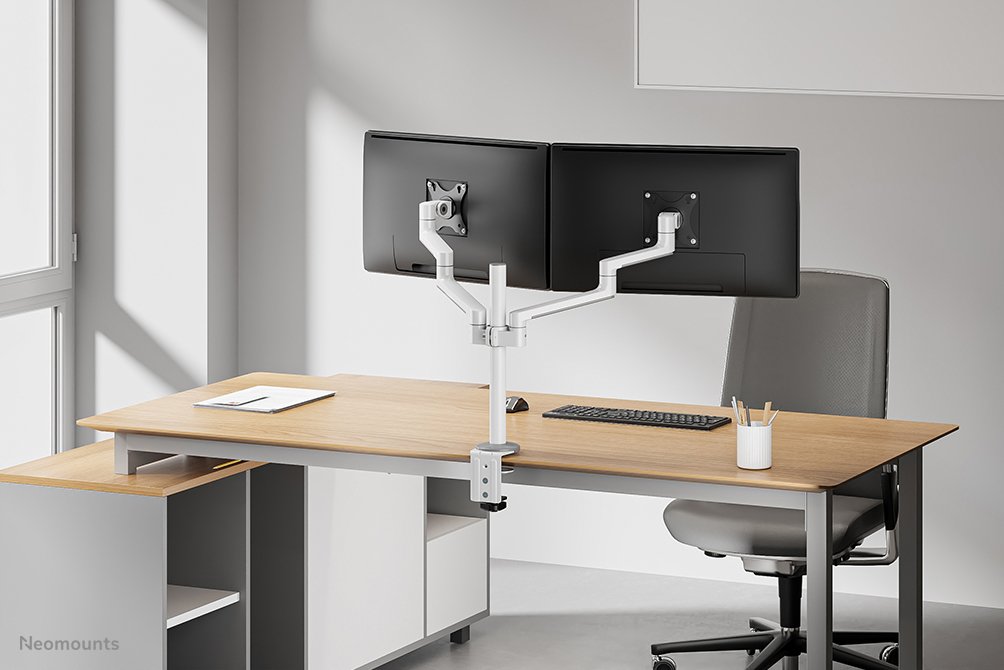 Neomounts DS60-425WH2 Support d'écran à fixer 17-27" - économie d'espace